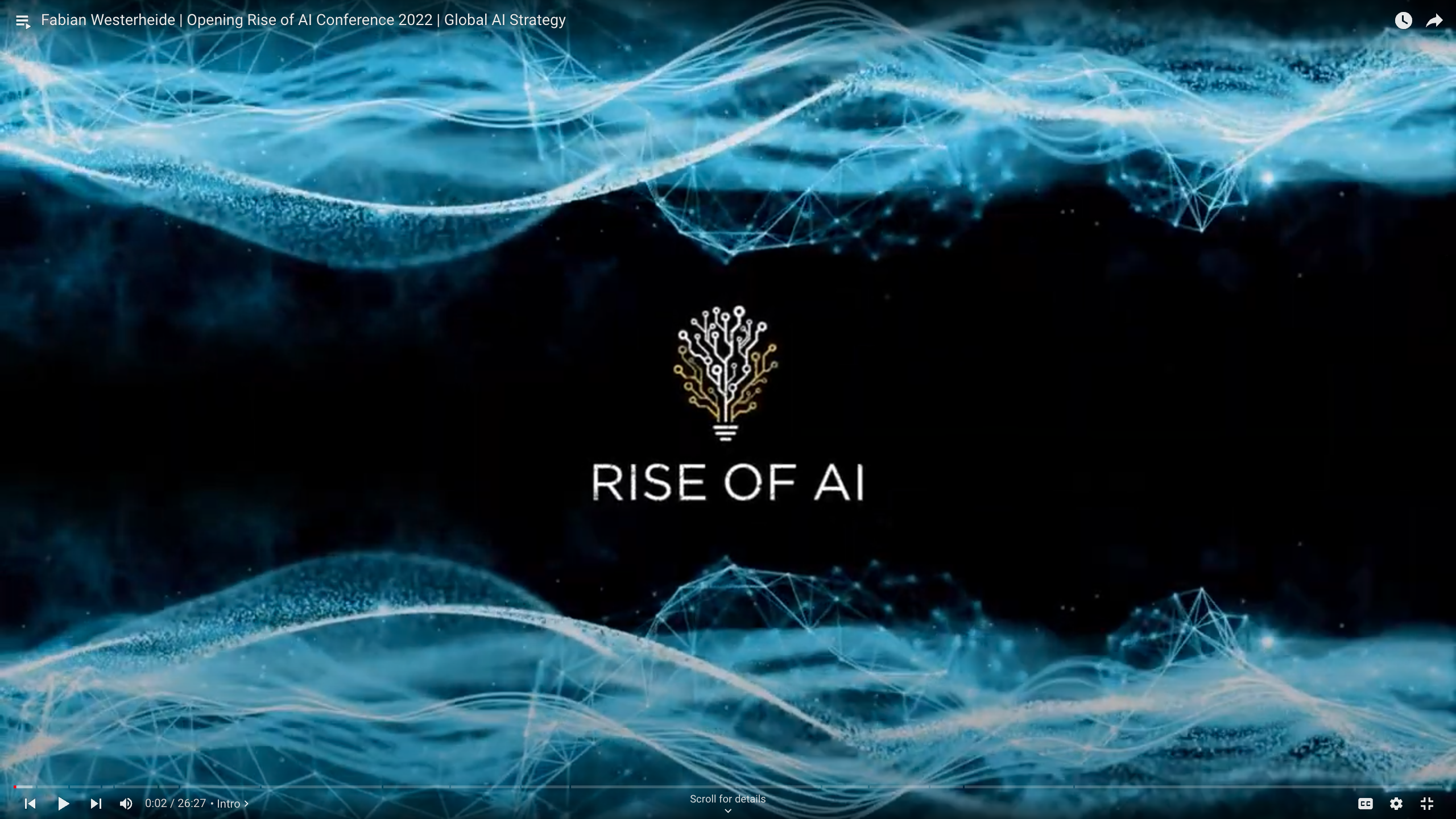 Fabian Westerheide | Opening Rise of AI Conference 2022 | Global AI Strategy